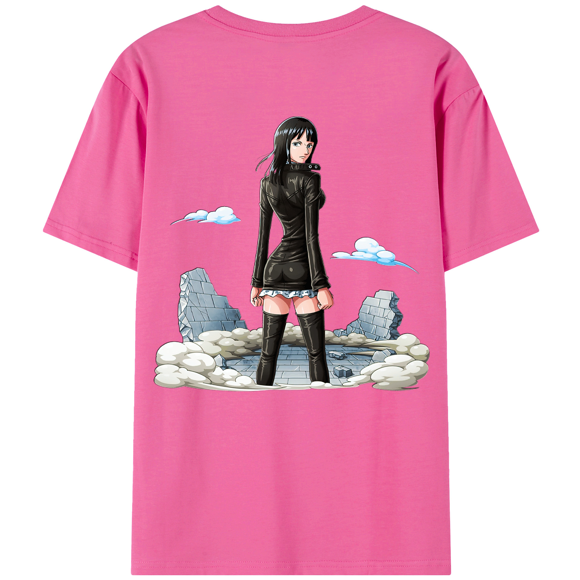 ワンピース ニコ・ロビン ONE PIECE Nico Robin レディース半袖Tシャツ(バックプリント)